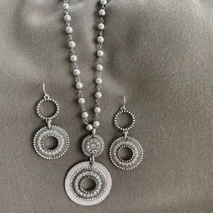 Necklace and earrings